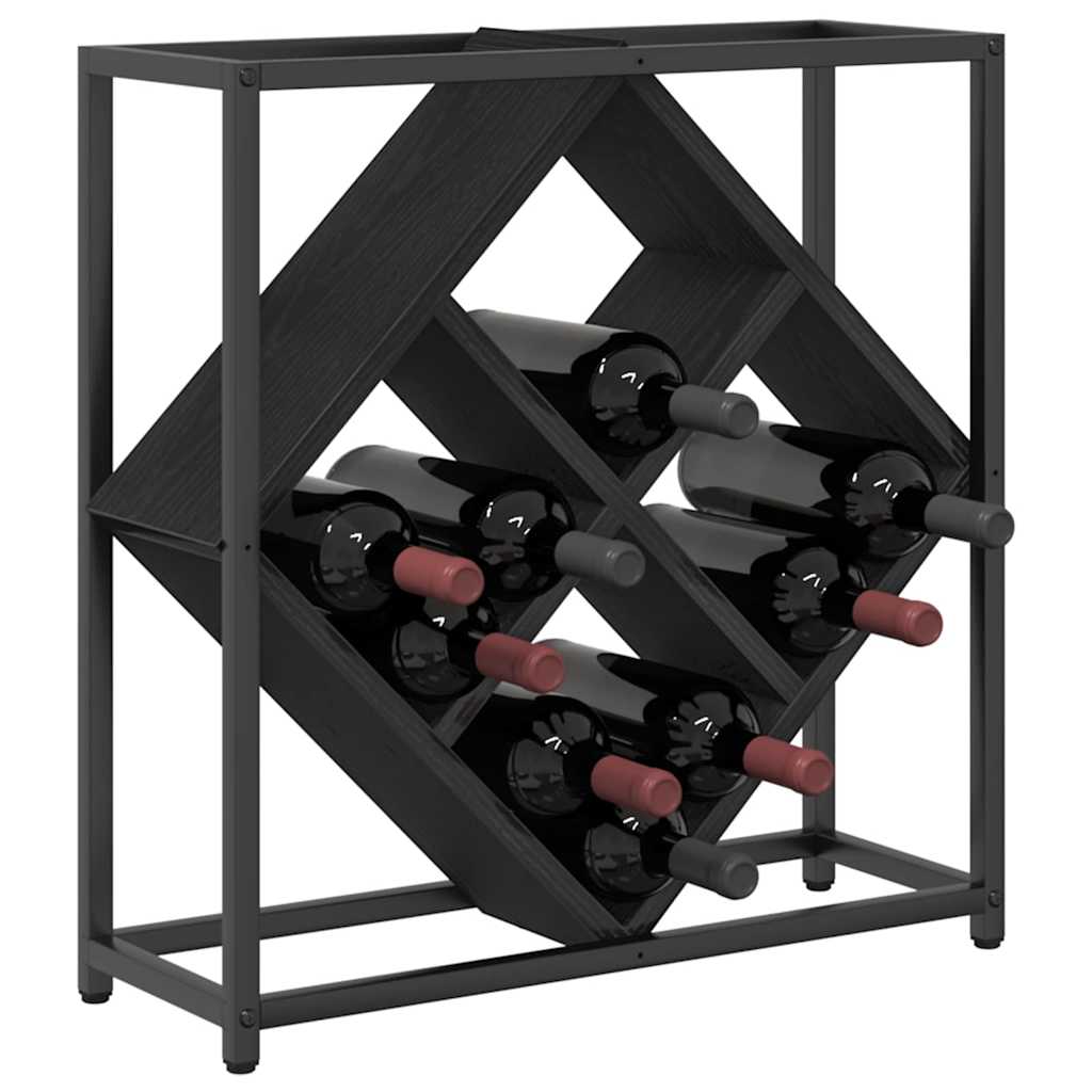 Stalak za vino Crni hrast 51 x 18 x 52,5 cm Konstruirano drvo