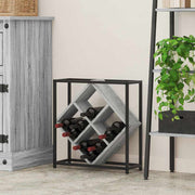 Stalak za vino Siva Sonoma 51 x 18 x 52,5 cm Konstruirano drvo