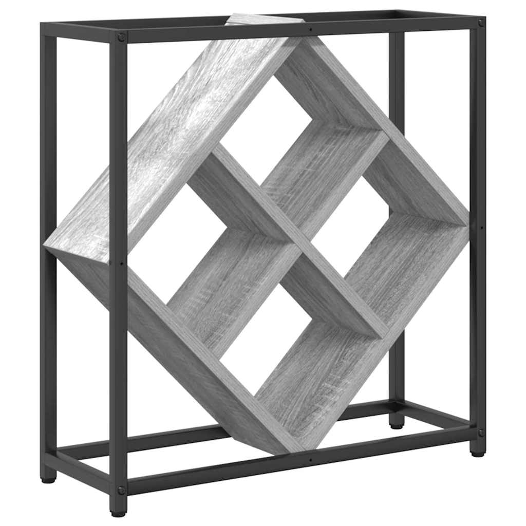 Stalak za vino Siva Sonoma 51 x 18 x 52,5 cm Konstruirano drvo