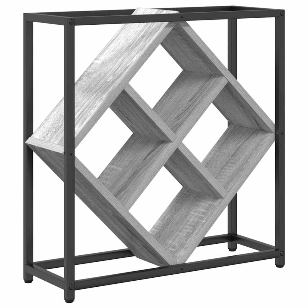 Stalak za vino Siva Sonoma 51 x 18 x 52,5 cm Konstruirano drvo