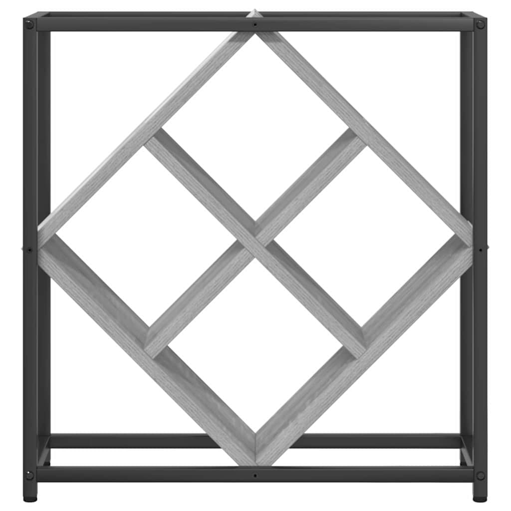 Stalak za vino Siva Sonoma 51 x 18 x 52,5 cm Konstruirano drvo