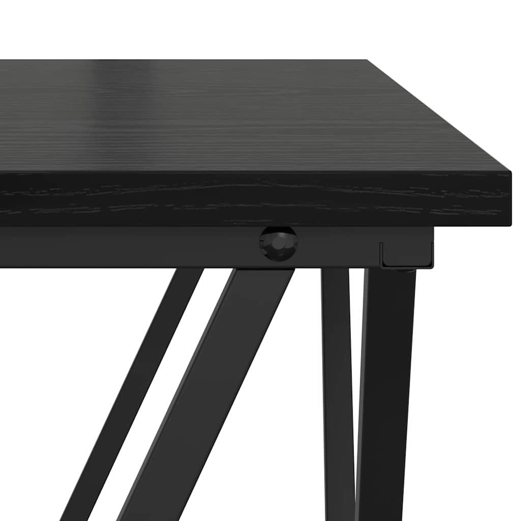 Set pomoćnih stolića 2 pcs Crni hrast 50 x 50 x 40 cm