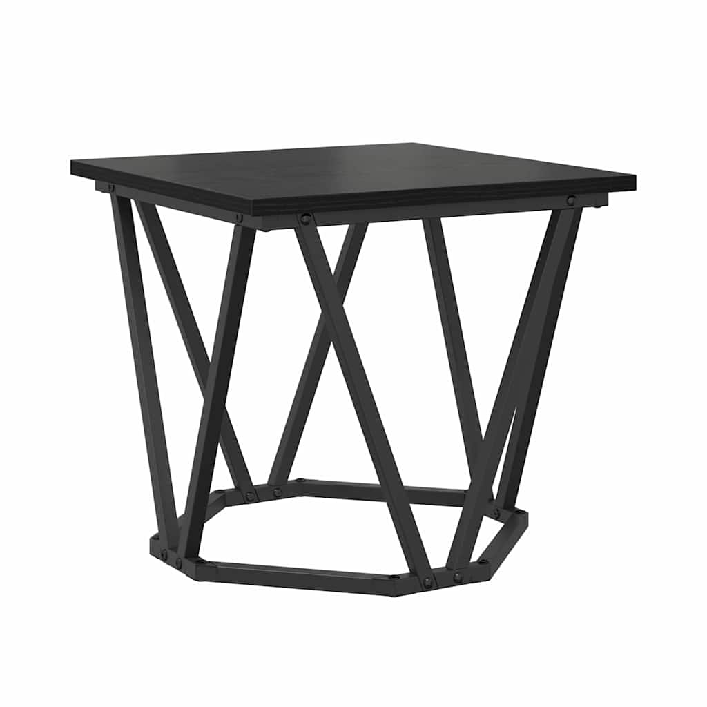 Set pomoćnih stolića 2 pcs Crni hrast 50 x 50 x 40 cm