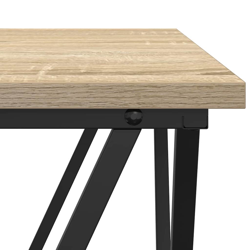 Kava Stol Sonoma hrast 80 x 80 x 45 cm Inženjerska drva i čelik