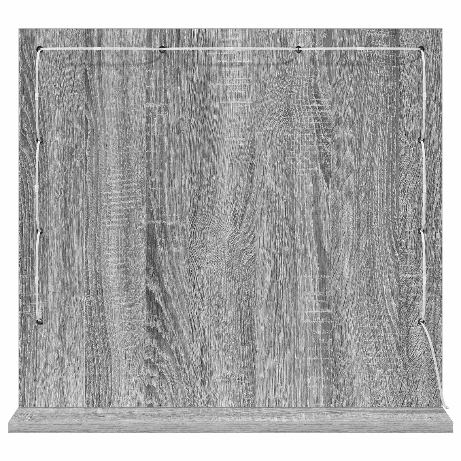 Ogledalo za Toalet Pravokutni Siva Sonoma 60 x 55 x 18 cm