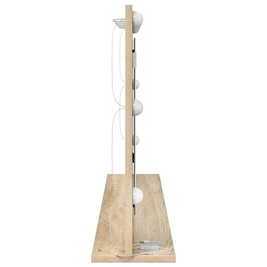 Ogledalo za Toalet Pravokutni Sonoma hrast 100 x 55 x 18 cm