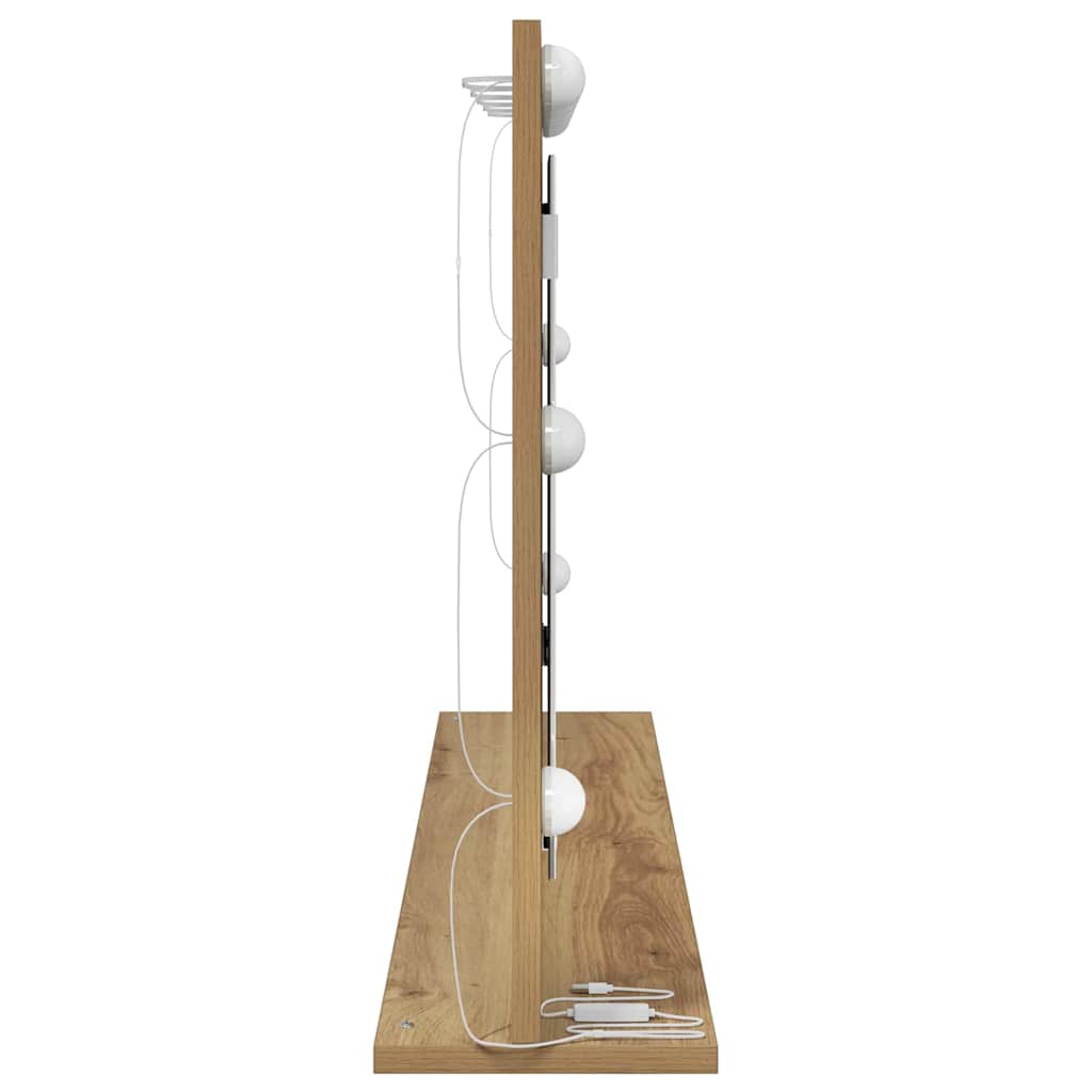 Ogledalo za Toalet Pravokutni Umjetnički hrast 100 x 55 x 18 cm