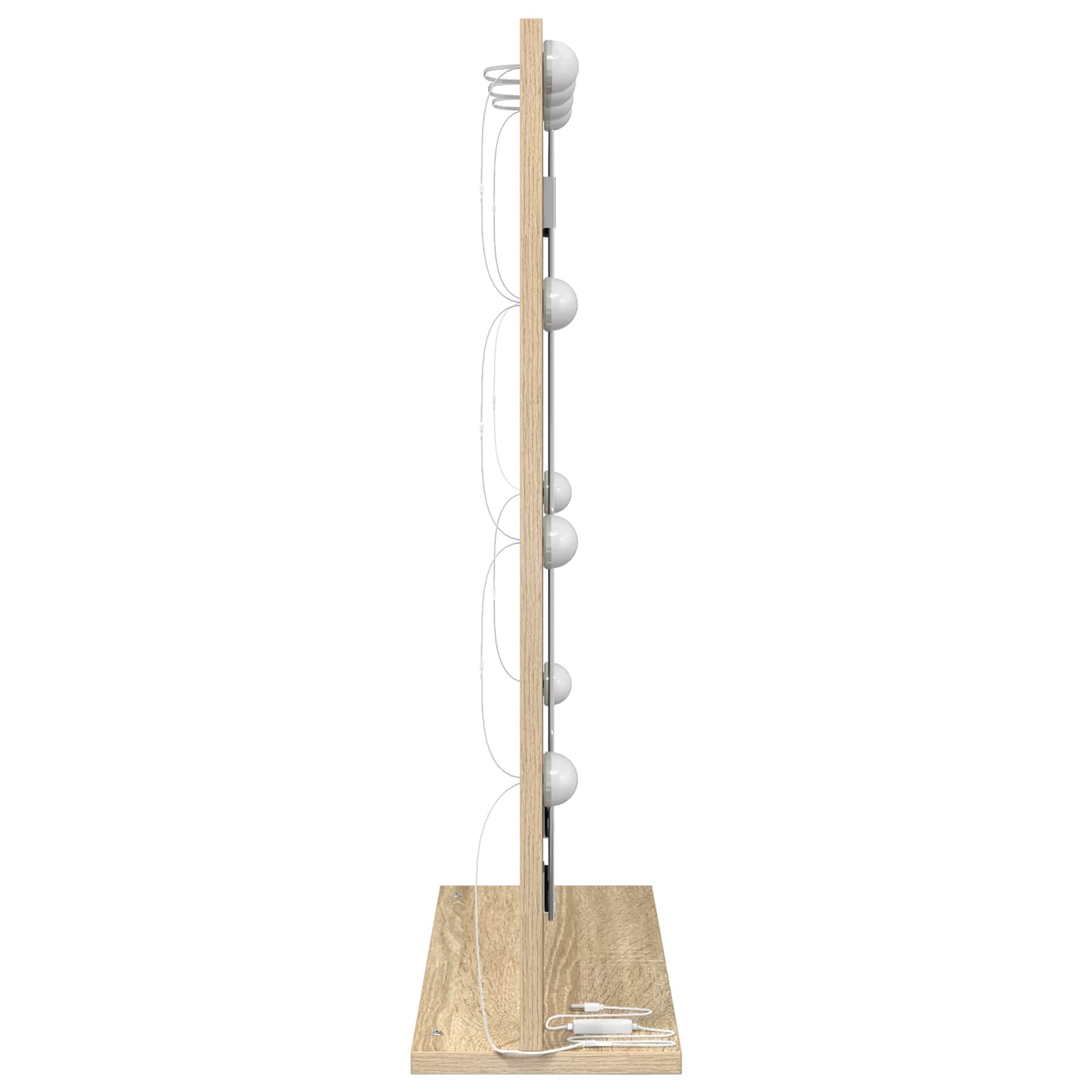 Ogledalo za Toalet Pravokutni Sonoma hrast 70 x 50 x 18 cm