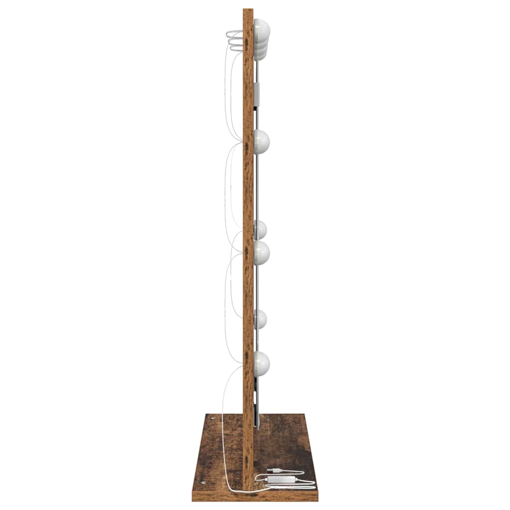 Ogledalo za Toalet Pravokutni Dimljeni hrast 70 x 50 x 18 cm