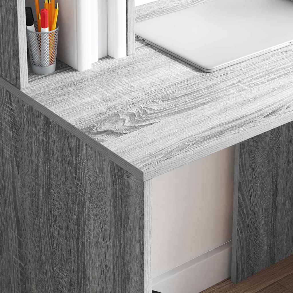 Stol s policom Siva Sonoma 91 x 50 x 149 cm Konstruirano drvo