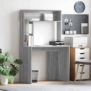 Stol s policom Siva Sonoma 91 x 50 x 149 cm Konstruirano drvo