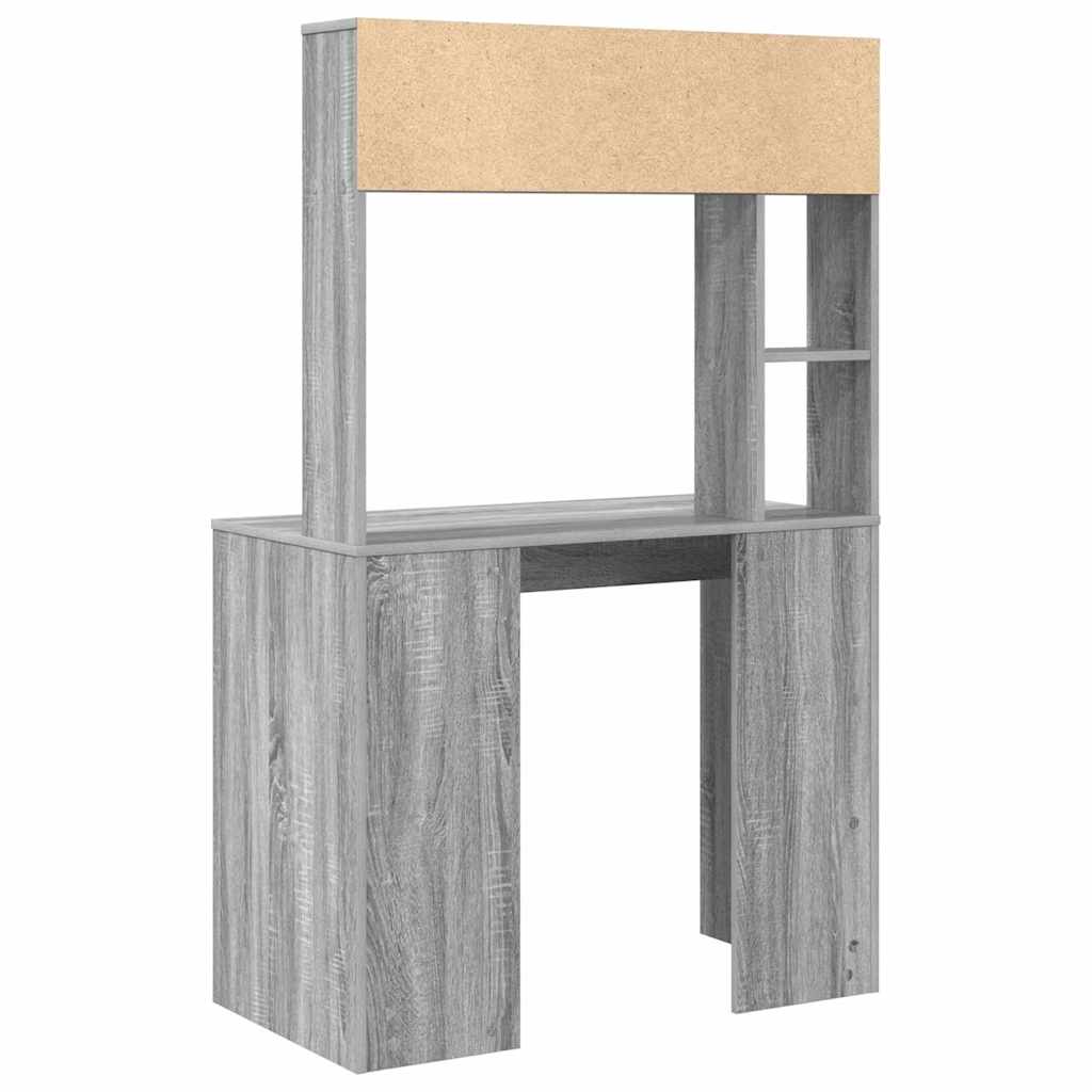 Stol s policom Siva Sonoma 91 x 50 x 149 cm Konstruirano drvo