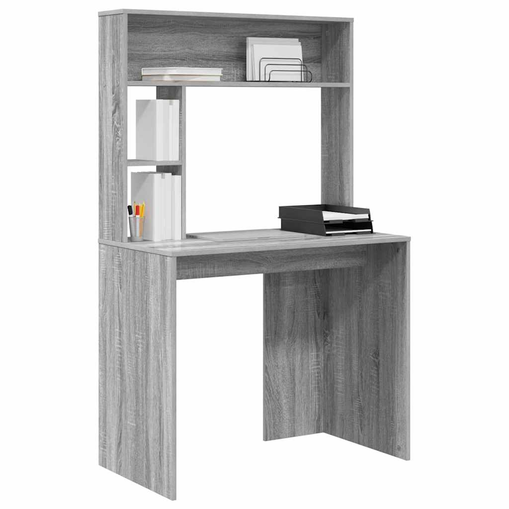 Stol s policom Siva Sonoma 91 x 50 x 149 cm Konstruirano drvo