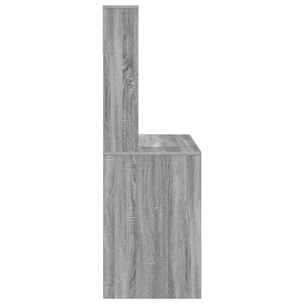Stol s policom Siva Sonoma 91 x 50 x 149 cm Konstruirano drvo