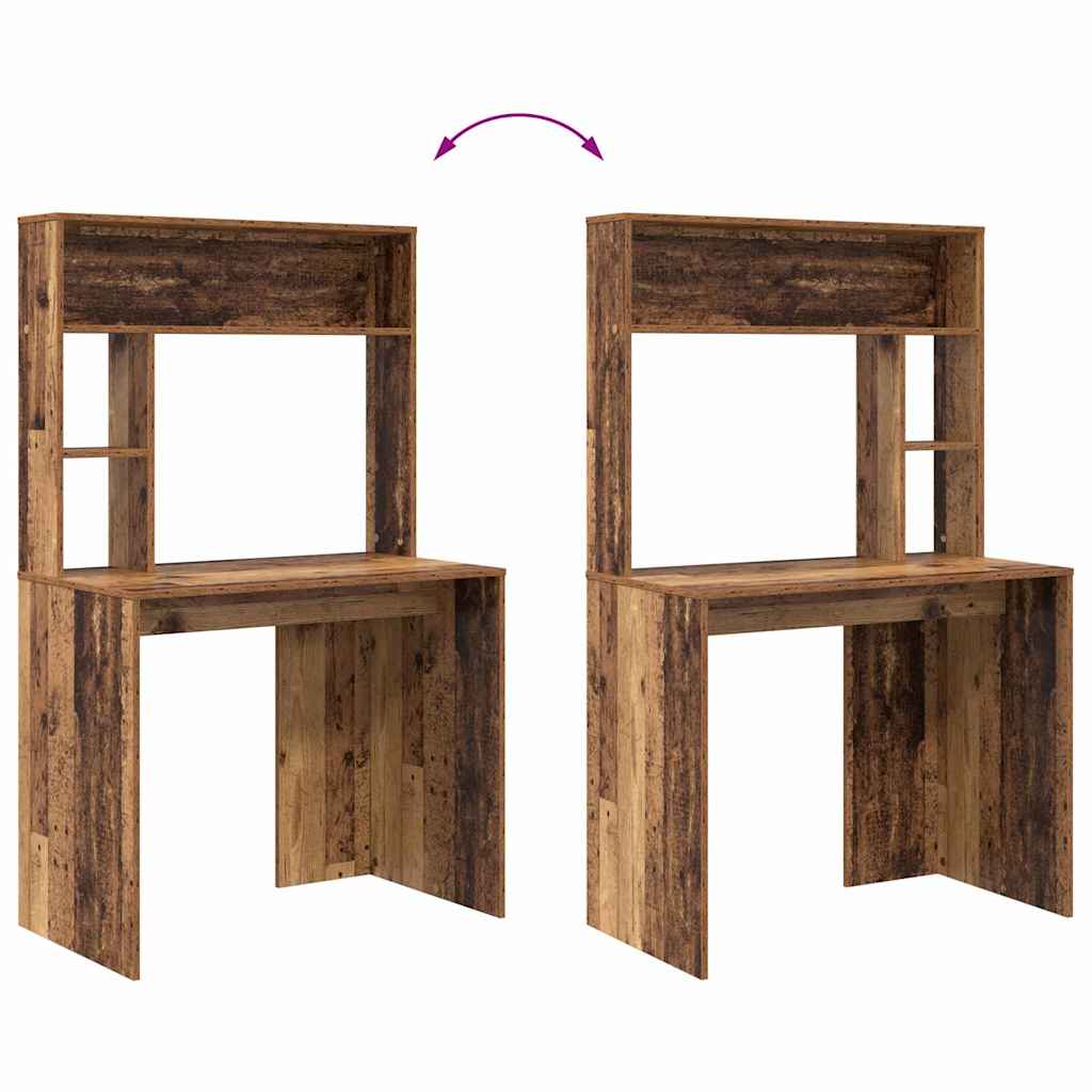 Stol s policom Staro drvo 91 x 50 x 149 cm Konstruirano drvo