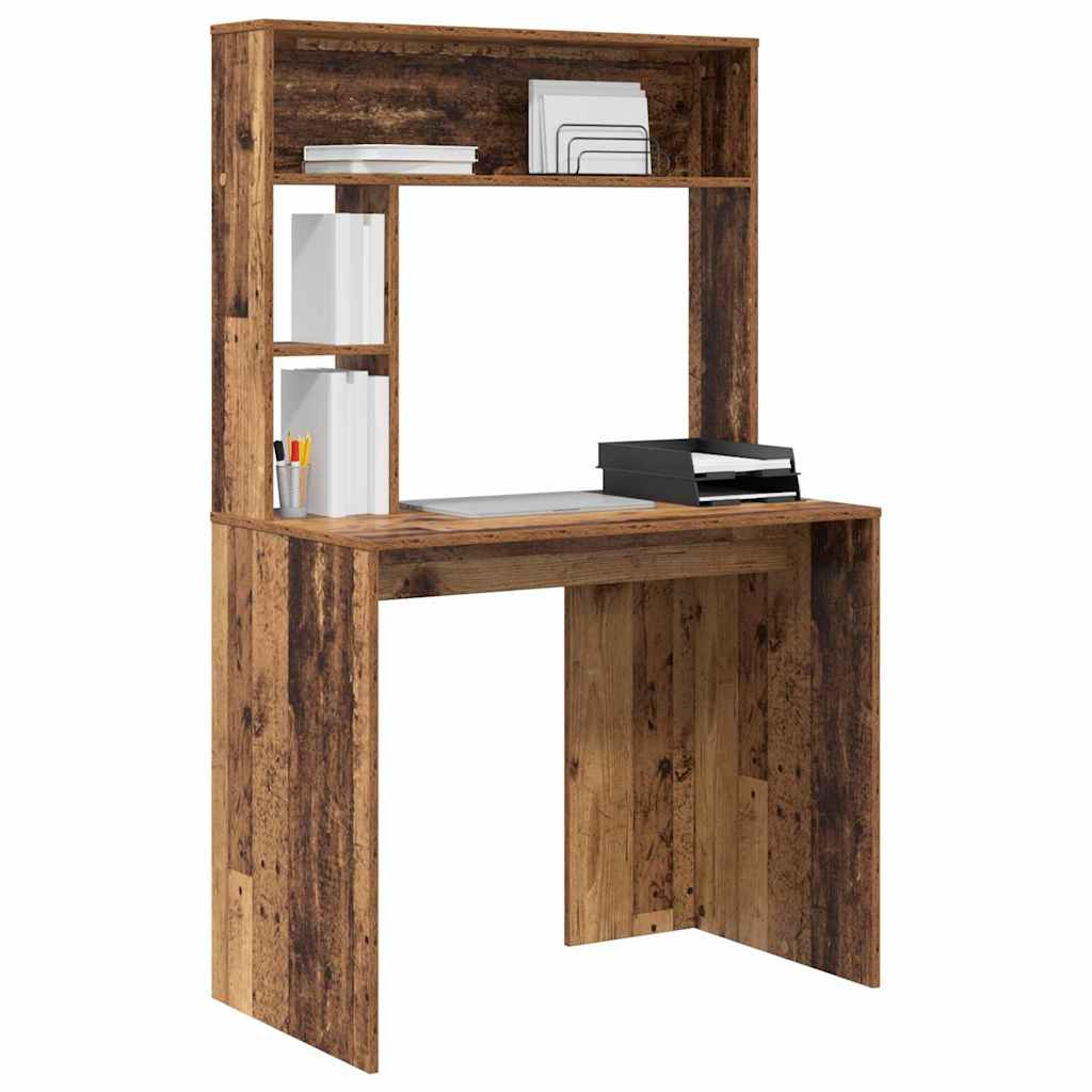 Stol s policom Staro drvo 91 x 50 x 149 cm Konstruirano drvo
