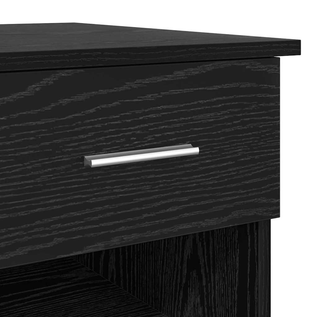 Stol s ladicama Crni hrast 90 x 49 x 75 cm Konstruirano drvo
