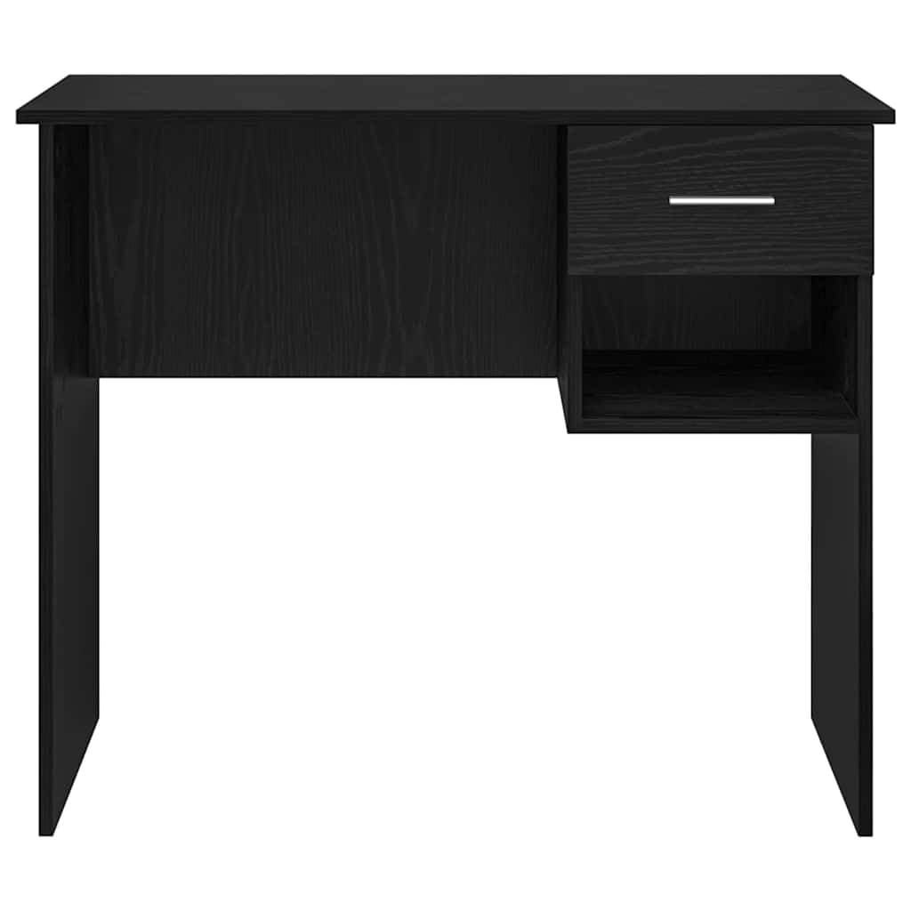 Stol s ladicama Crni hrast 90 x 49 x 75 cm Konstruirano drvo
