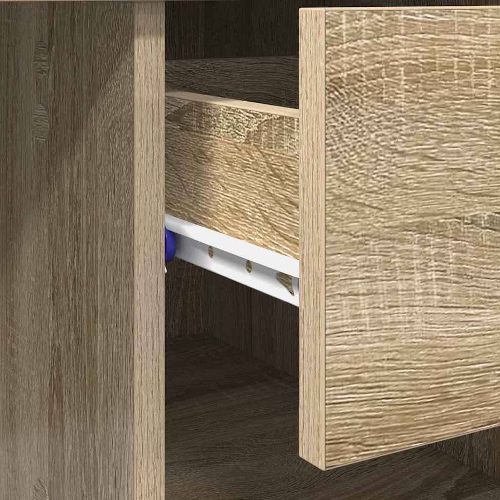 Stol s ladicama Sonoma hrast 90 x 49 x 75 cm Konstruirano drvo