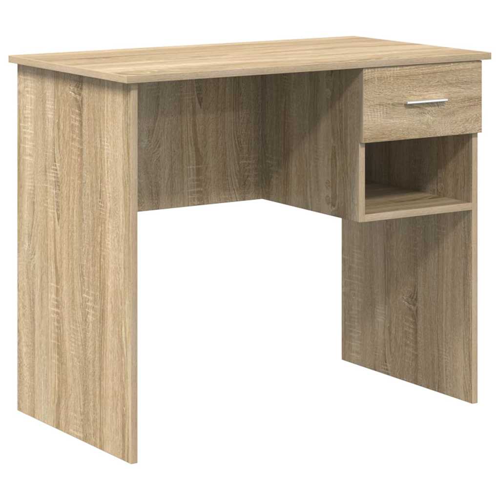 Stol s ladicama Sonoma hrast 90 x 49 x 75 cm Konstruirano drvo