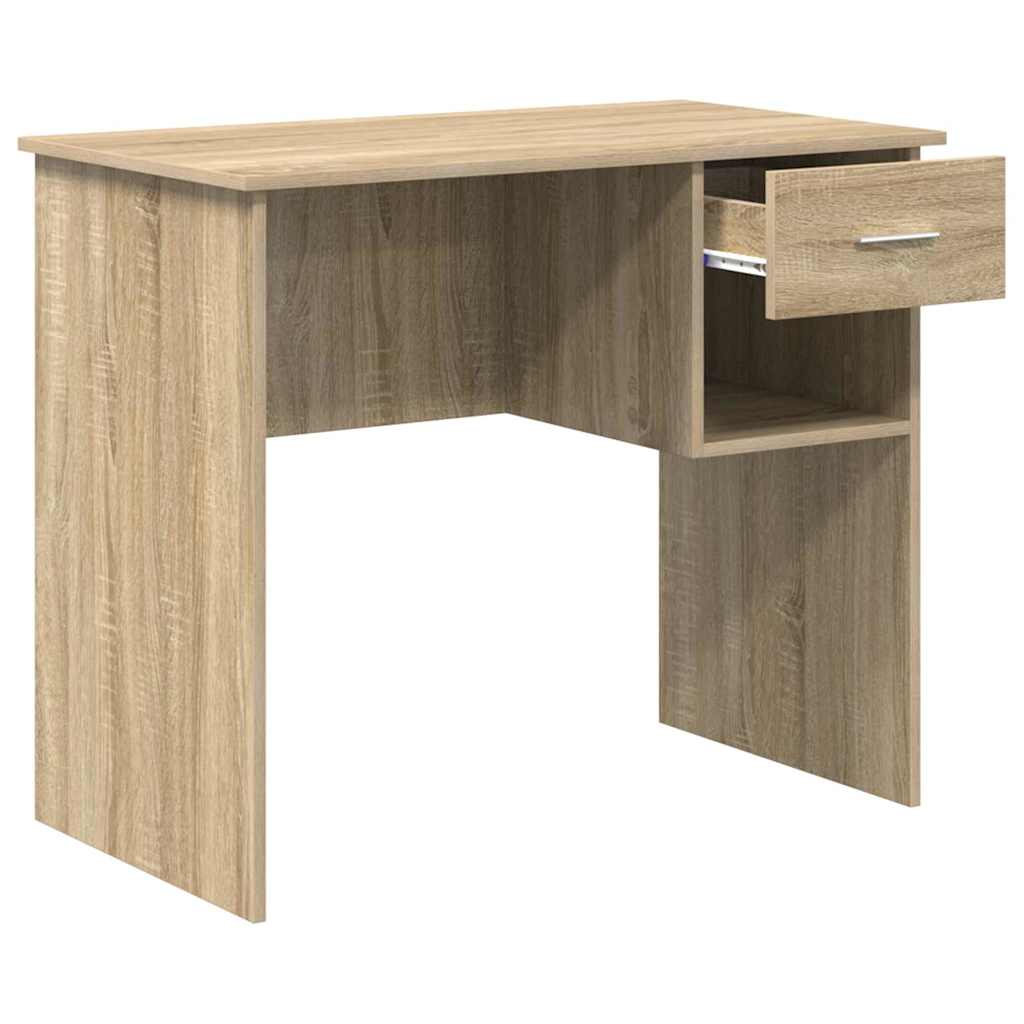 Stol s ladicama Sonoma hrast 90 x 49 x 75 cm Konstruirano drvo