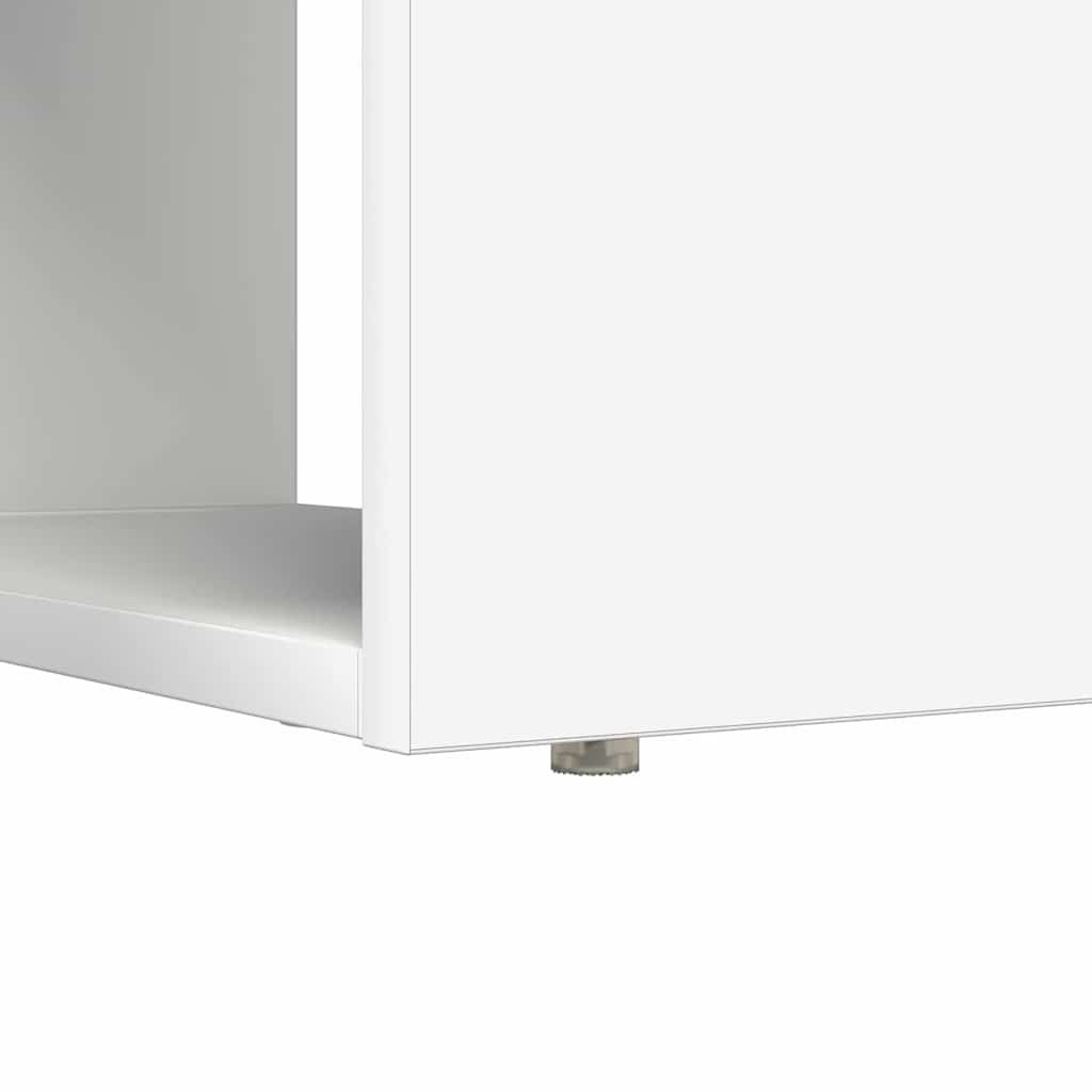 Stol s policom Bijelo 113 x 54 x 120 cm Konstruirano drvo