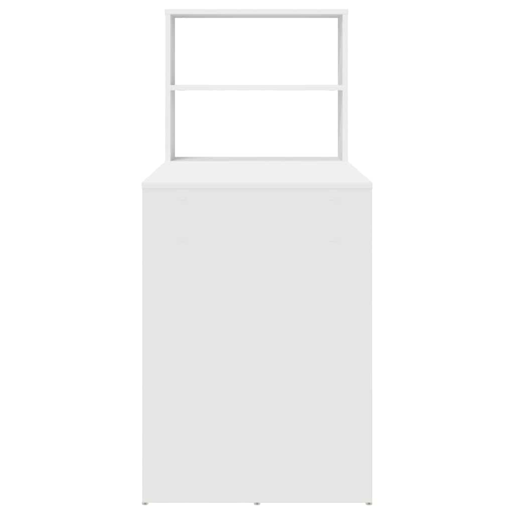 Stol s policom Bijelo 113 x 54 x 120 cm Konstruirano drvo