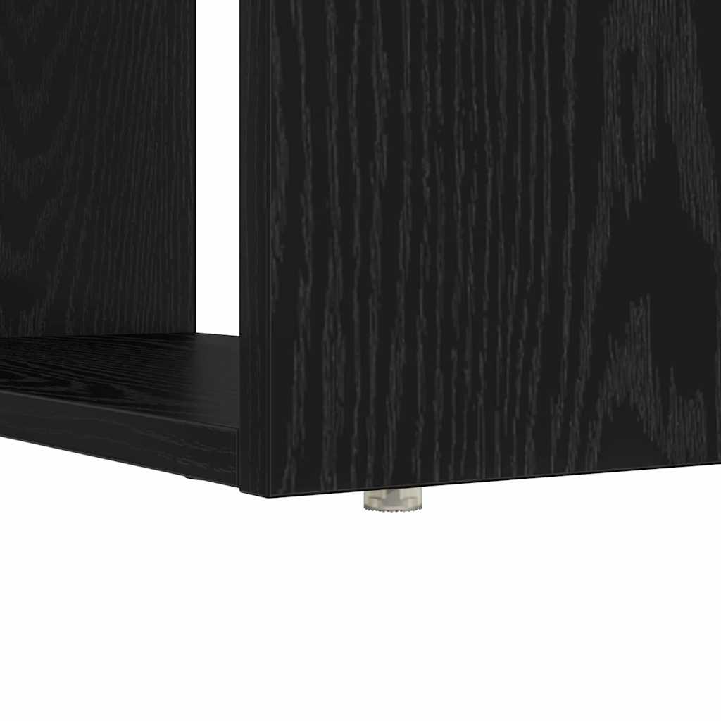 Stol s policom Crni hrast 113 x 54 x 120 cm Konstruirano drvo