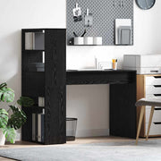 Stol s policom Crni hrast 113 x 54 x 120 cm Konstruirano drvo