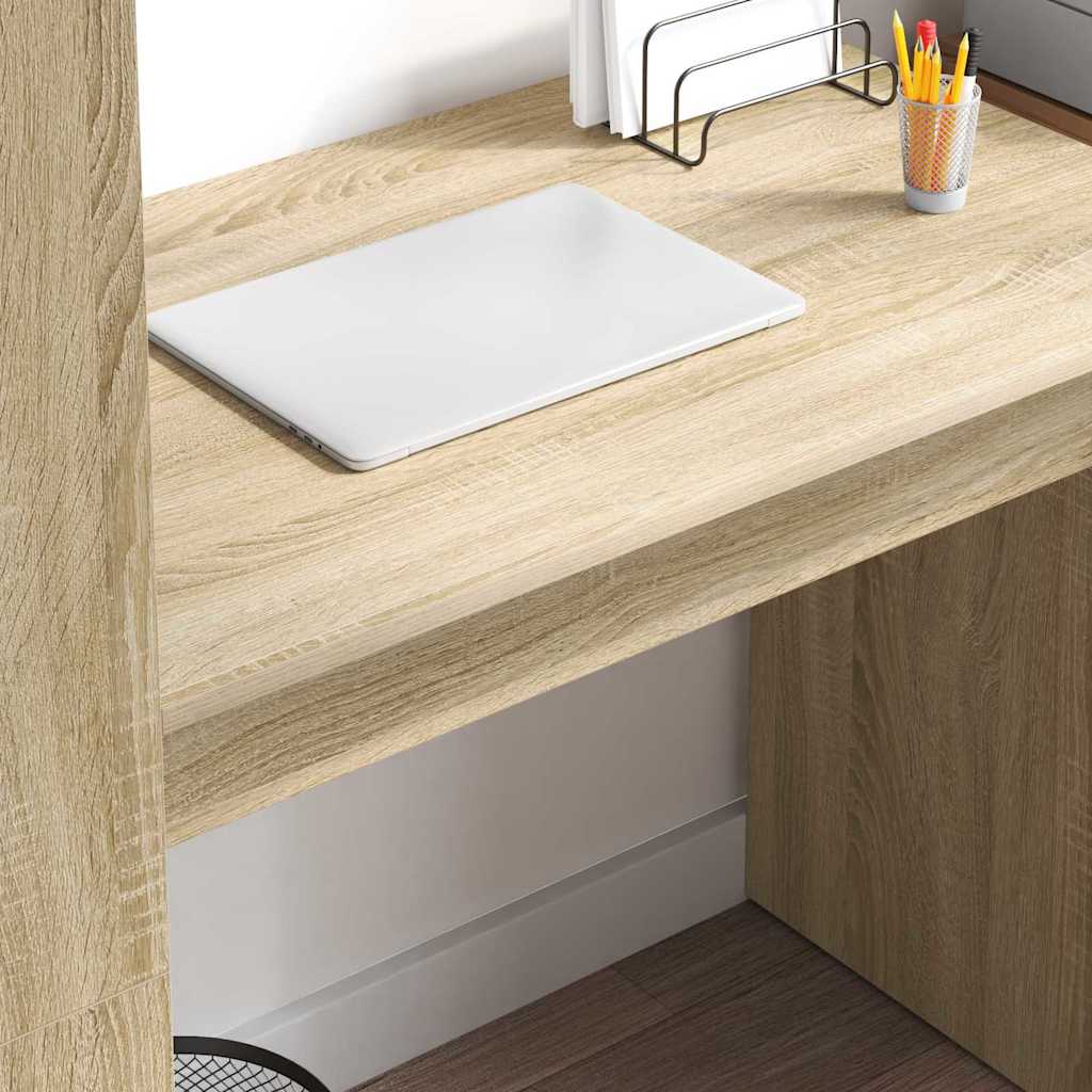 Stol s policom Sonoma hrast 113 x 54 x 120 cm Konstruirano drvo
