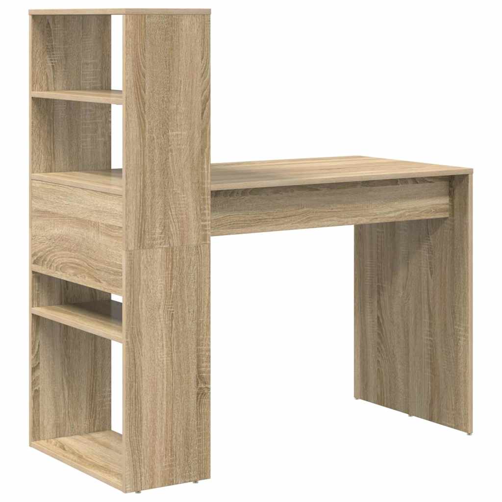 Stol s policom Sonoma hrast 113 x 54 x 120 cm Konstruirano drvo