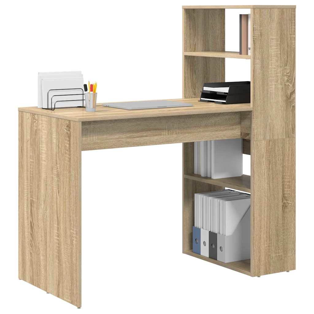 Stol s policom Sonoma hrast 113 x 54 x 120 cm Konstruirano drvo