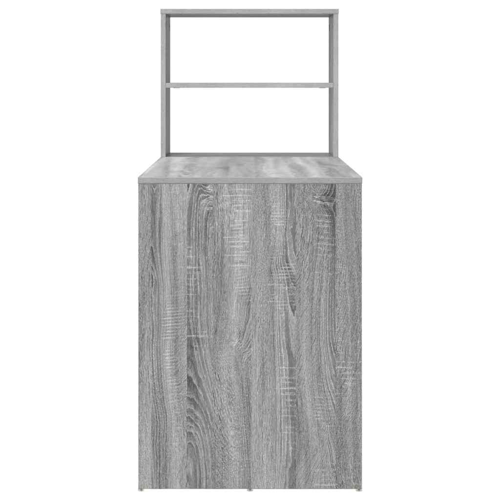Stol s policom Siva Sonoma 113 x 54 x 120 cm Konstruirano drvo