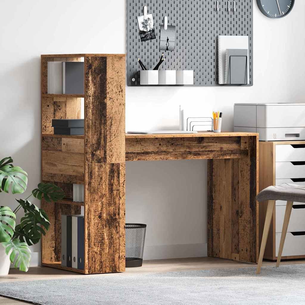 Stol s policom Staro drvo 113 x 54 x 120 cm Konstruirano drvo