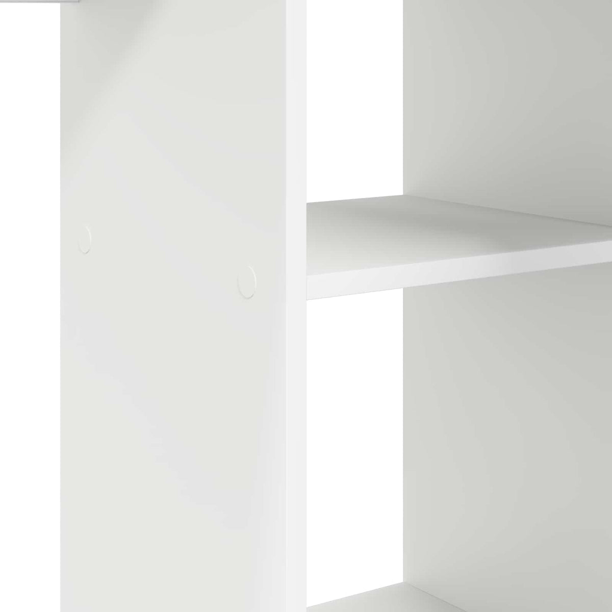 Stol s policom Bijelo 142 x 102 x 73 cm Konstruirano drvo