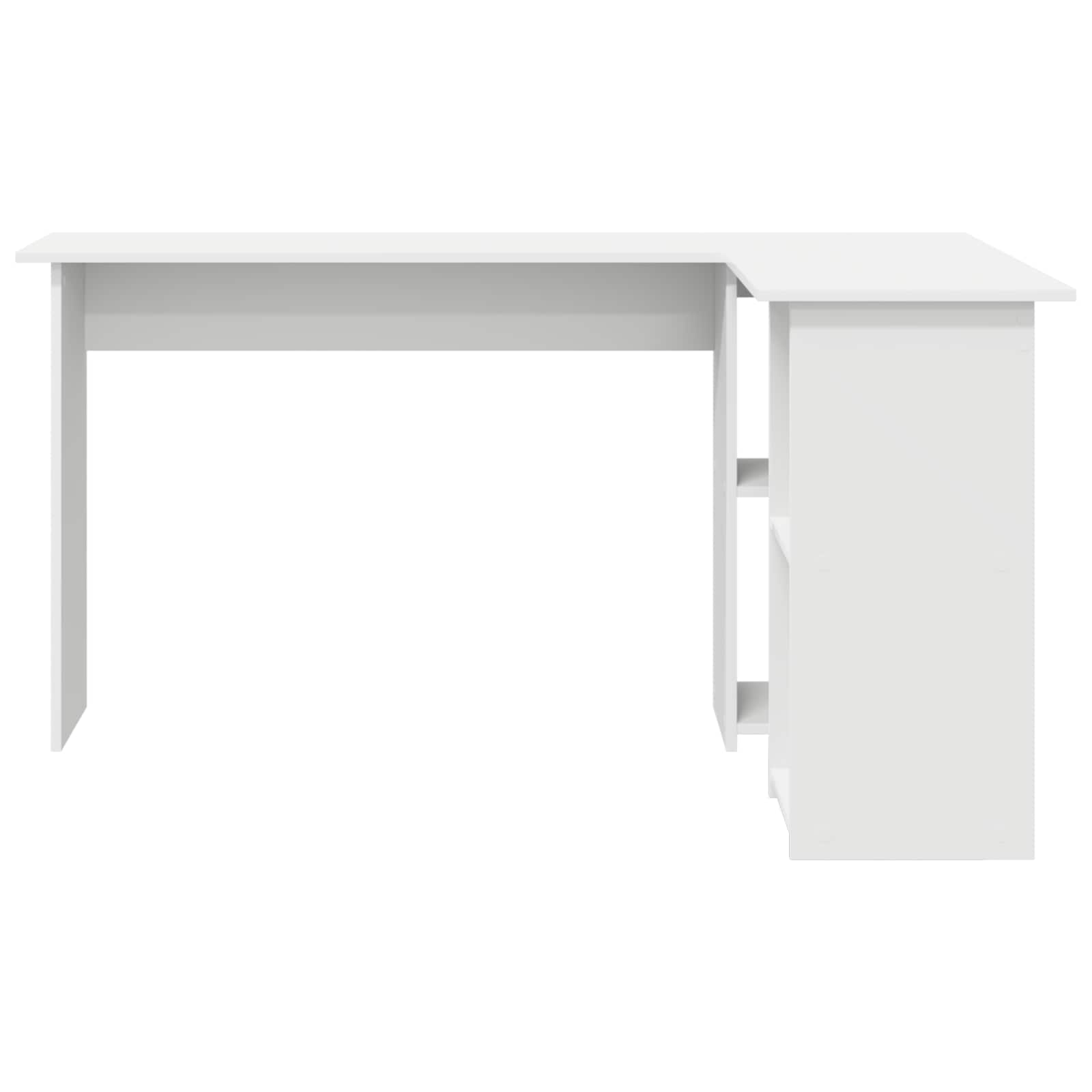 Stol s policom Bijelo 142 x 102 x 73 cm Konstruirano drvo
