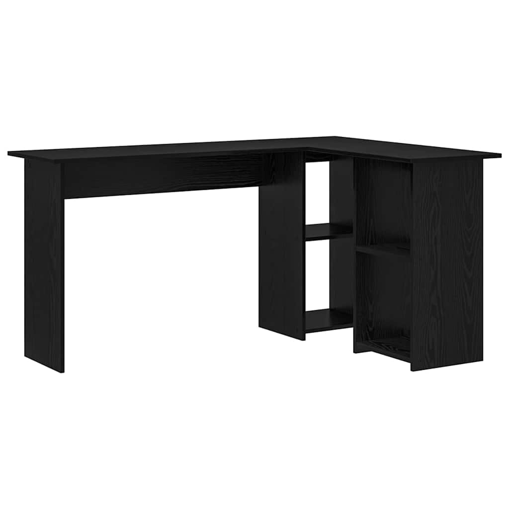 Stol s policom Crni hrast 142 x 102 x 73 cm Konstruirano drvo