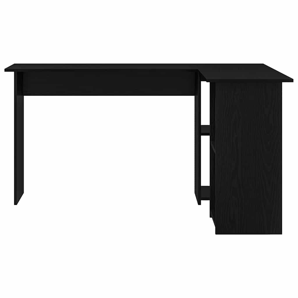 Stol s policom Crni hrast 142 x 102 x 73 cm Konstruirano drvo