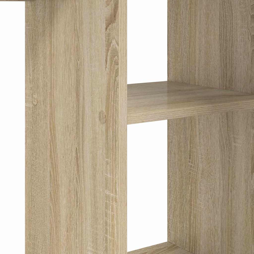 Stol s policom Sonoma hrast 142 x 102 x 73 cm Konstruirano drvo