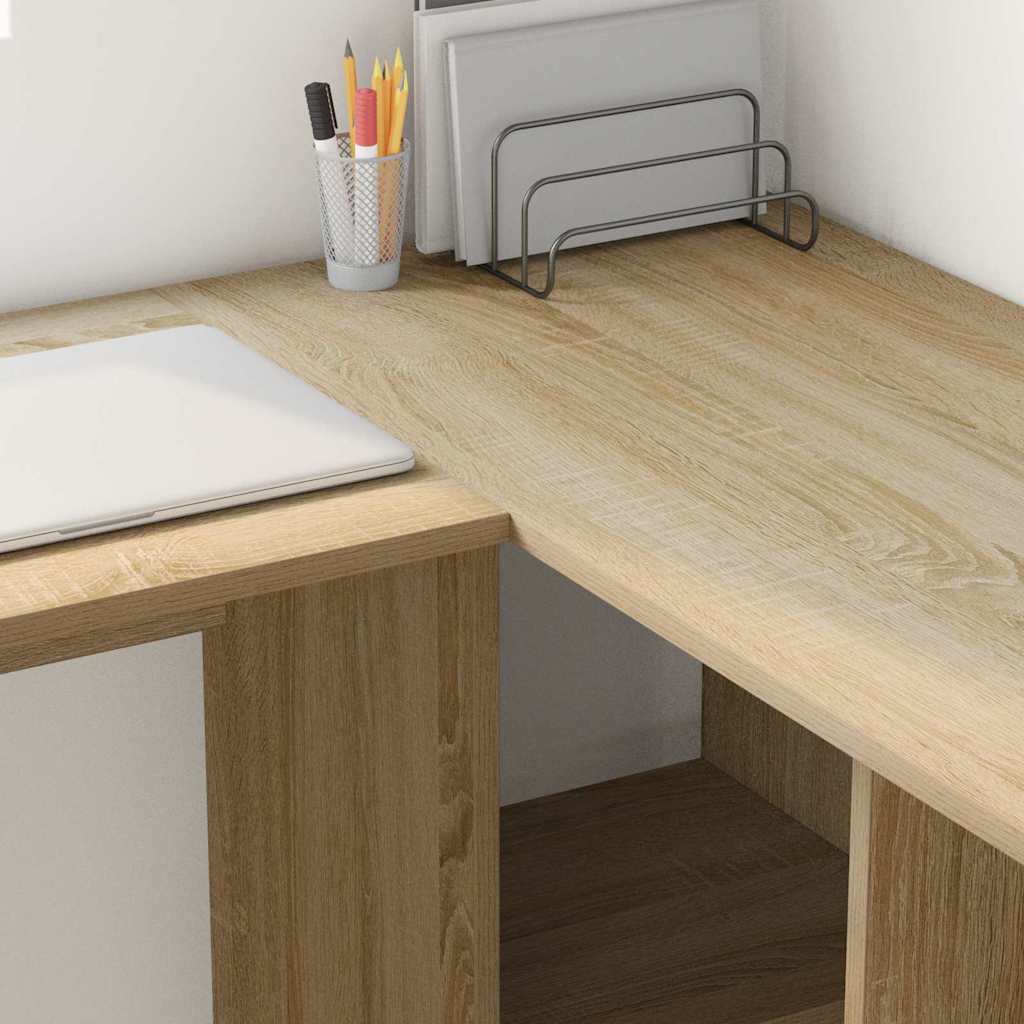 Stol s policom Sonoma hrast 142 x 102 x 73 cm Konstruirano drvo