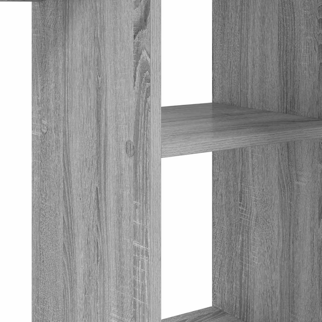 Stol s policom Siva Sonoma 142 x 102 x 73 cm Konstruirano drvo