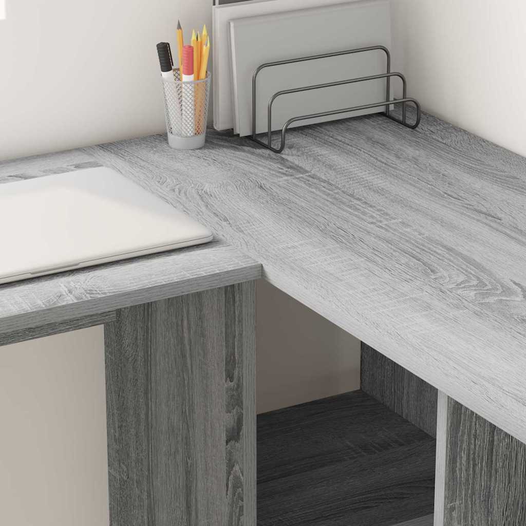 Stol s policom Siva Sonoma 142 x 102 x 73 cm Konstruirano drvo
