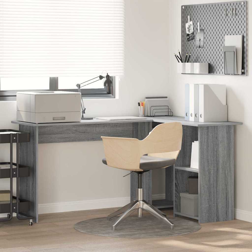 Stol s policom Siva Sonoma 142 x 102 x 73 cm Konstruirano drvo