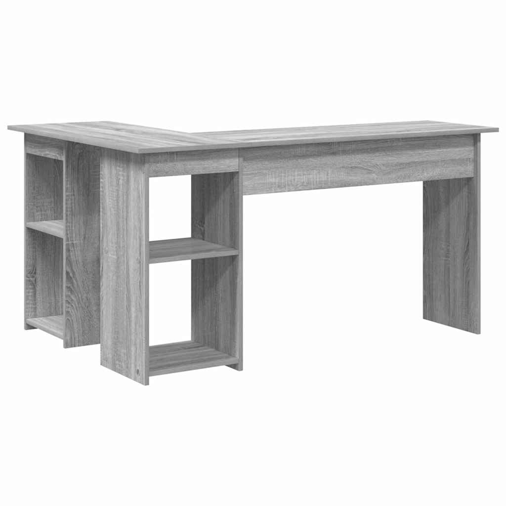 Stol s policom Siva Sonoma 142 x 102 x 73 cm Konstruirano drvo