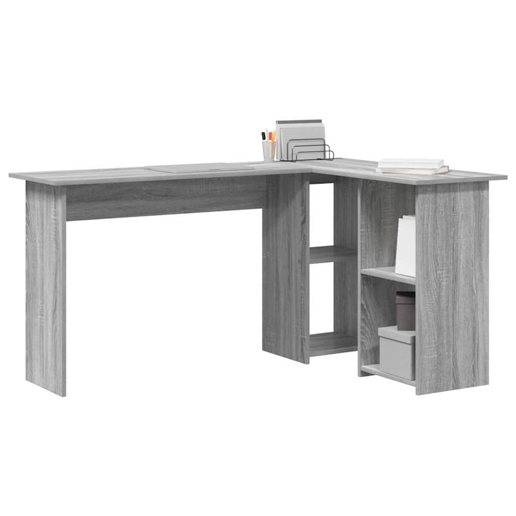Stol s policom Siva Sonoma 142 x 102 x 73 cm Konstruirano drvo