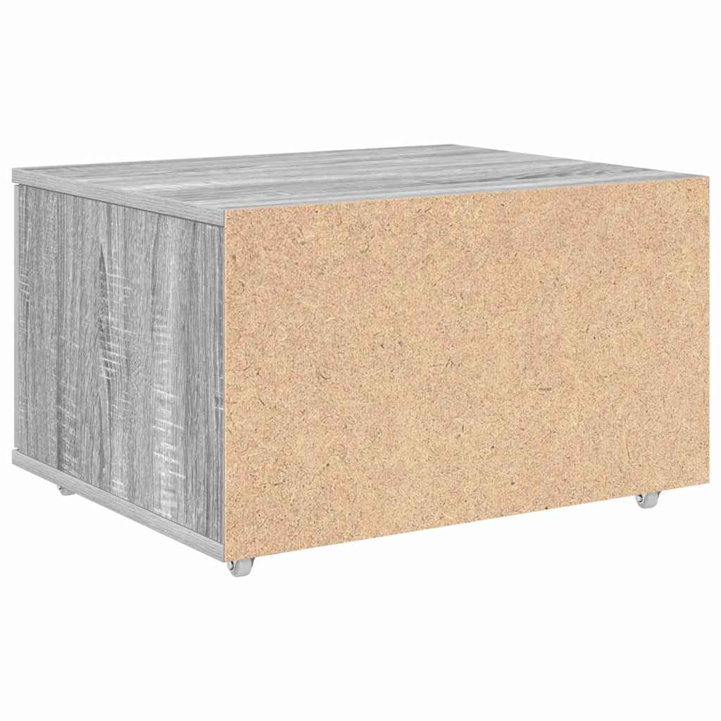 Ormar s ladicama s kotačem Siva Sonoma 55 x 45 x 31 cm