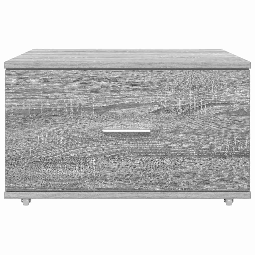 Ormar s ladicama s kotačem Siva Sonoma 55 x 45 x 31 cm