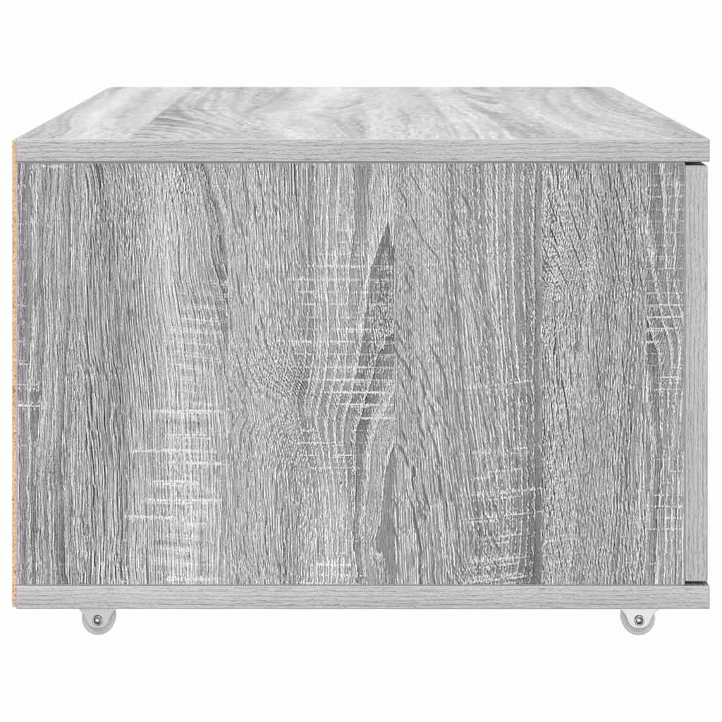 Ormar s ladicama s kotačem Siva Sonoma 55 x 45 x 31 cm