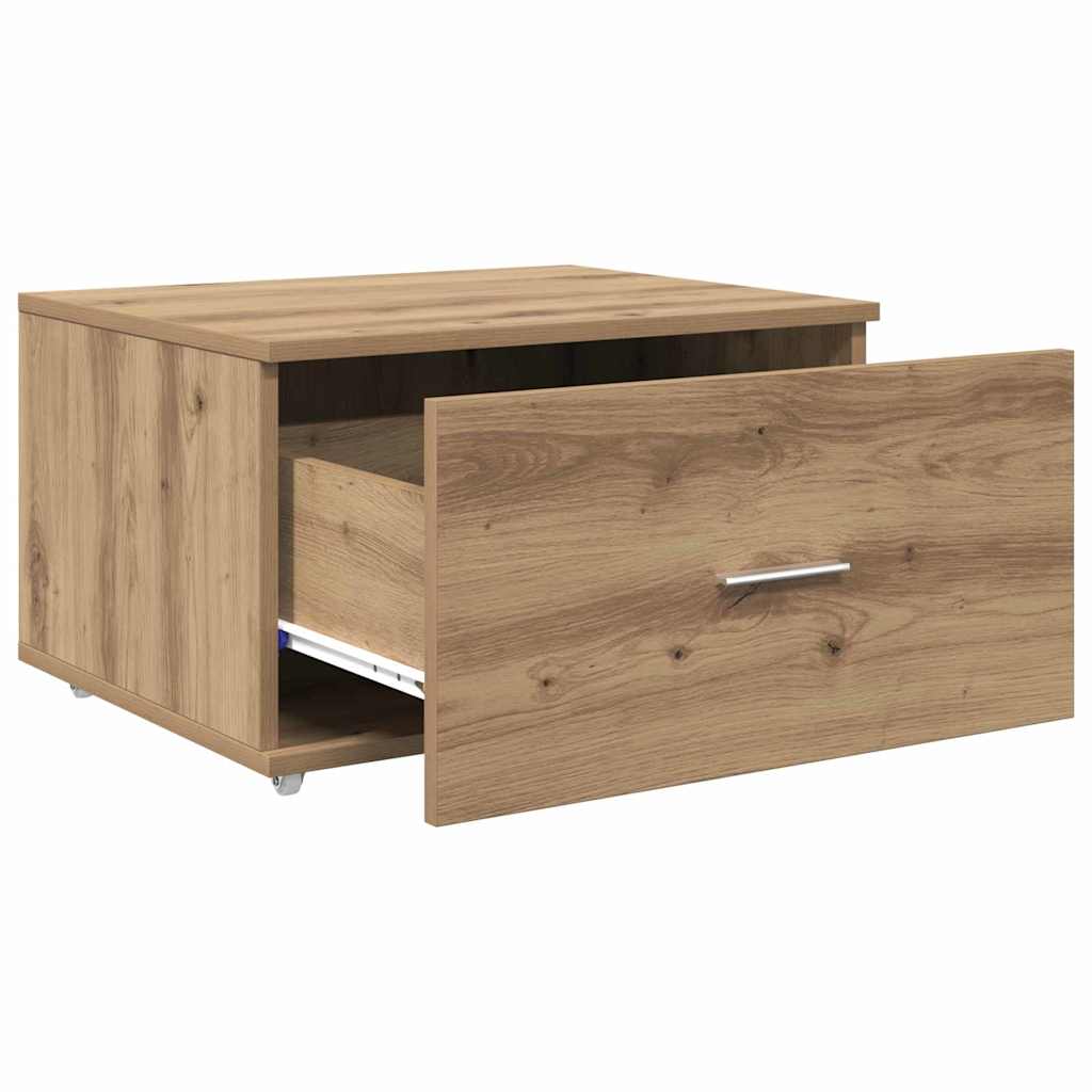 Ormar s ladicama s kotačem Umjetnički hrast 55 x 45 x 31 cm