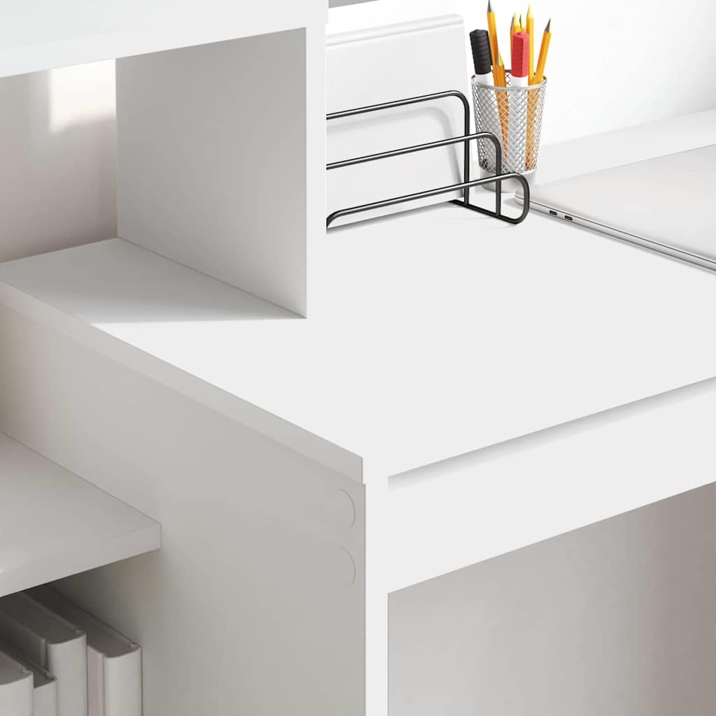 Stol s policom Bijelo 100 x 40 x 90 cm Konstruirano drvo
